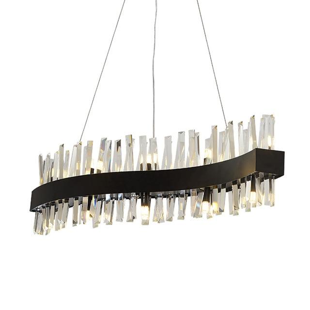 Arsenio Wave Crystal Chandelier-Meet Lighting