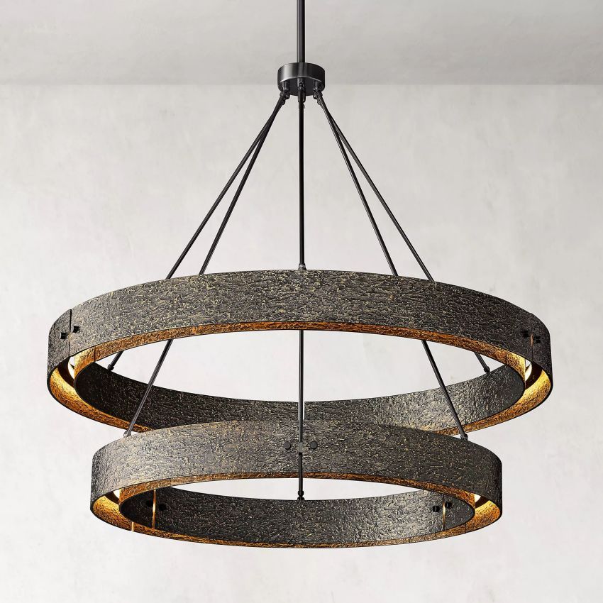 Vouvray 2-Tier Round Chandelier 60"-MEET LIGHTING