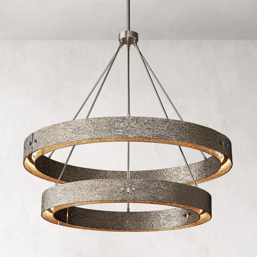 Vouvray 2-Tier Round Chandelier 60"-MEET LIGHTING