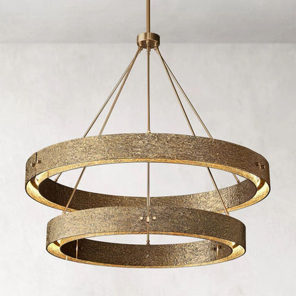 Arya 2-Tier Round Chandelier 60"-Meet Lighting