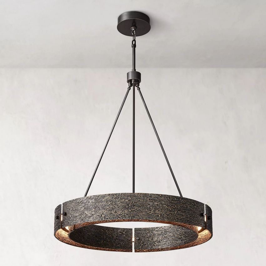 Arya Round Chandelier 36"-Meet Lighting