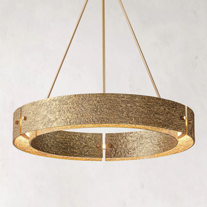 Arya Round Chandelier 36"-Meet Lighting