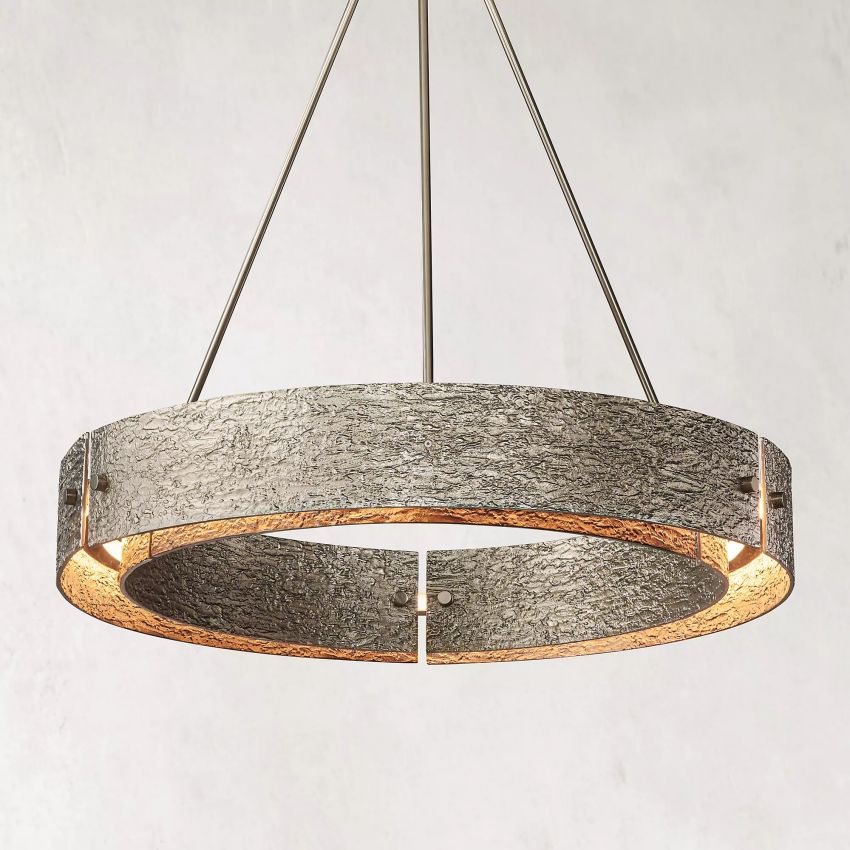 Arya Round Chandelier 36"-Meet Lighting