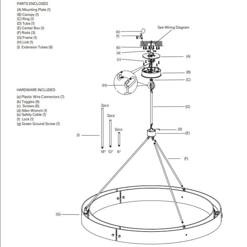 Arya Round Chandelier 60"-Meet Lighting