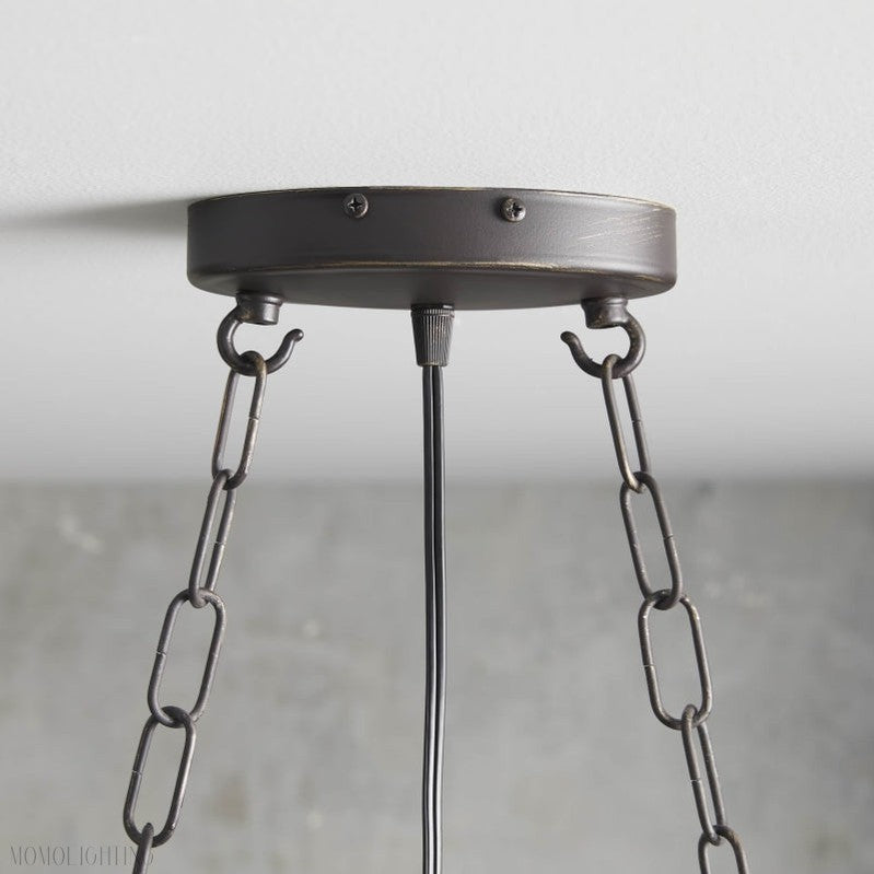 Aubrey Crystal Ball Rectangular Chandelier 47'' 60''-Momo Lighting