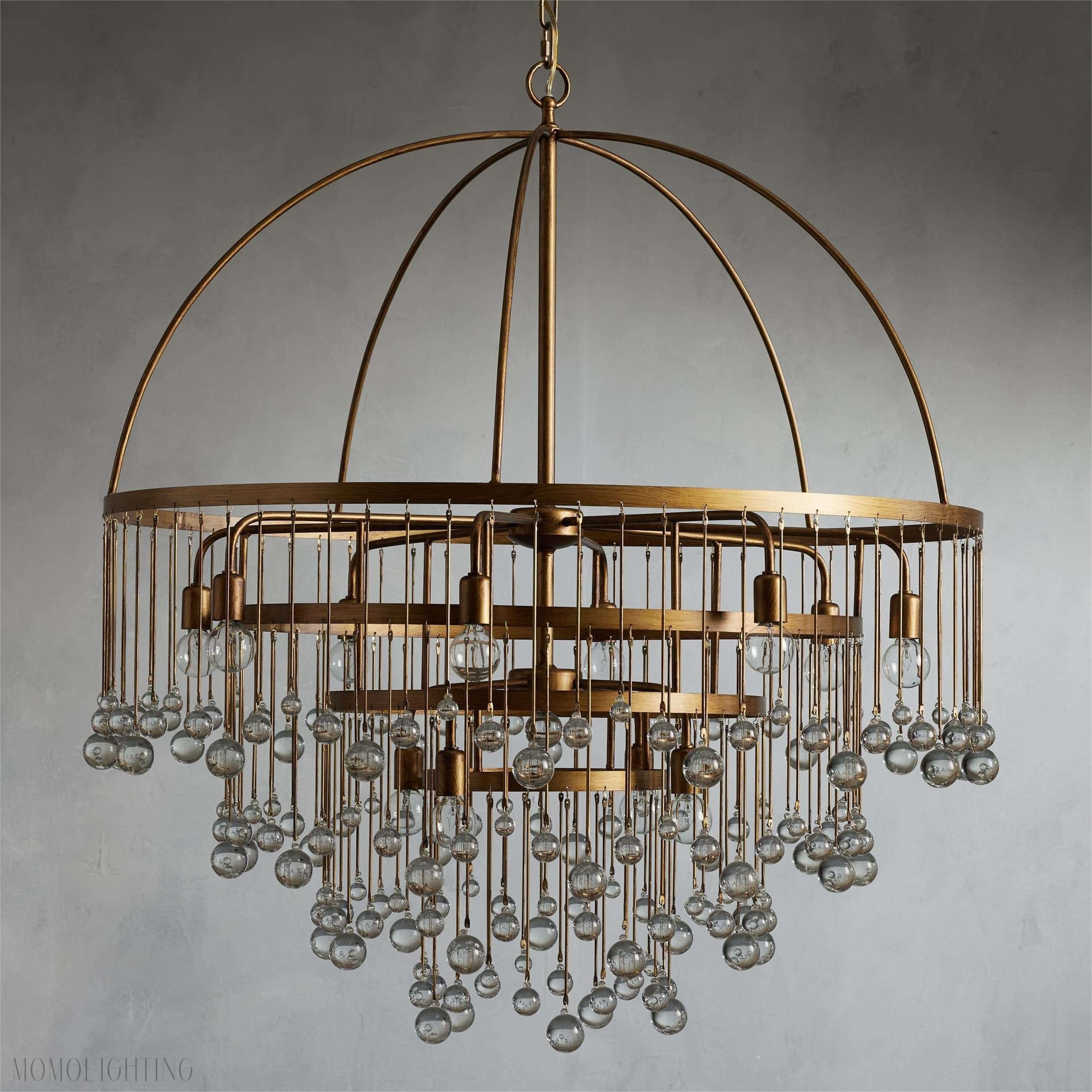 Aubrey Modern Crystal Ball 4 Tier Chandelier-Momo Lighting