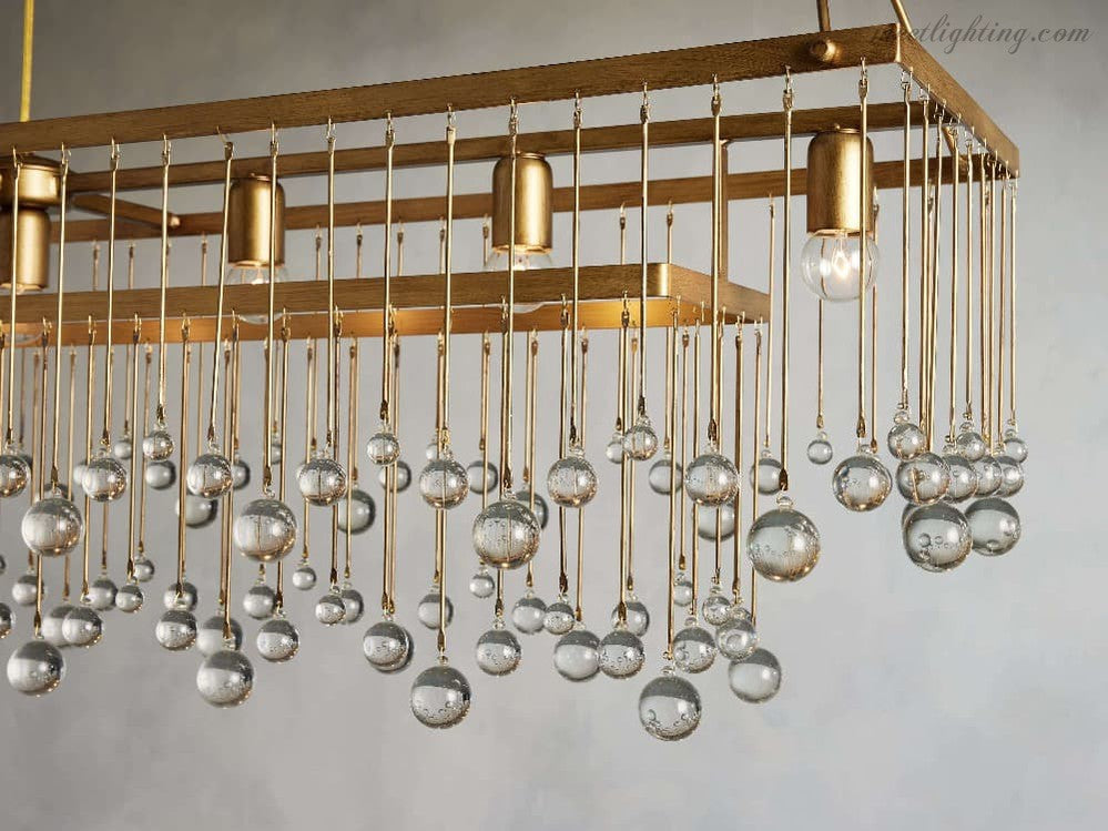 Aubrey Rectangular Chandelier-MEET LIGHTING