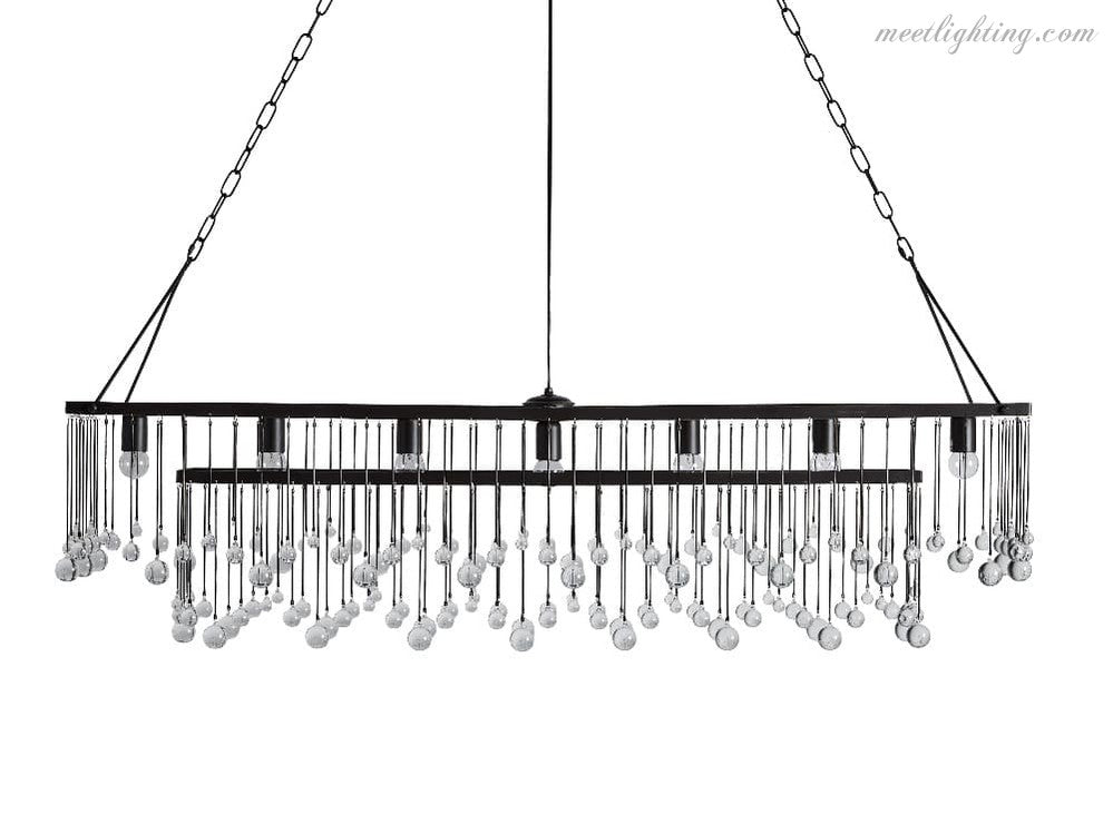 Aubrey Rectangular Chandelier-Meet Lighting