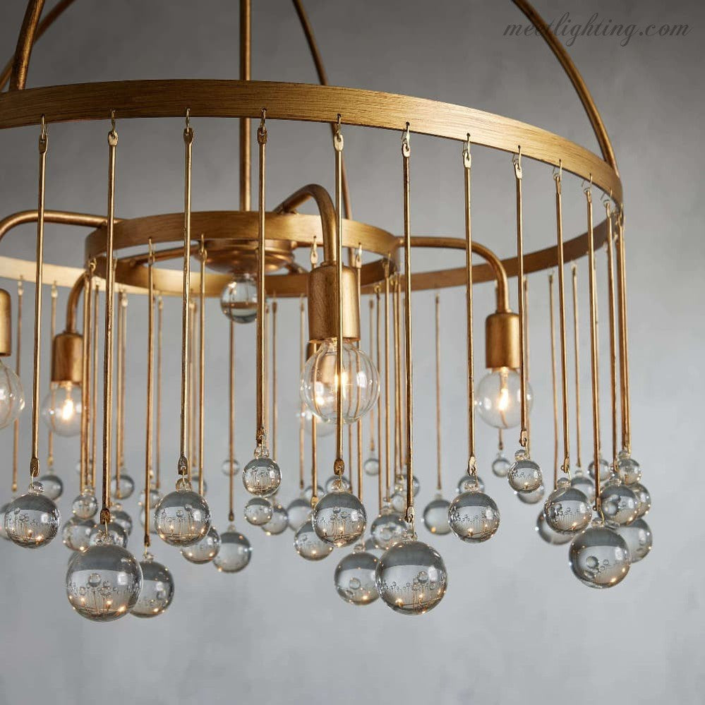 Aubrey Round Chandelier-Meet Lighting