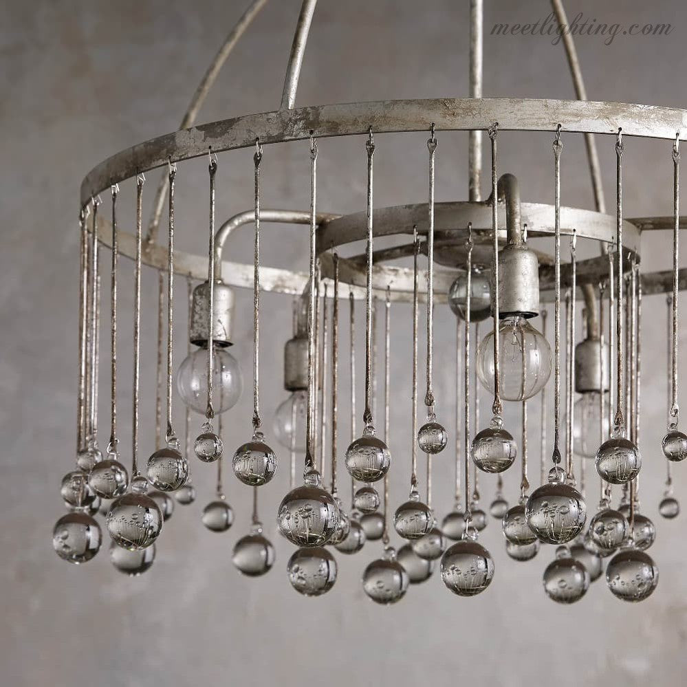 Aubrey Round Chandelier-Meet Lighting