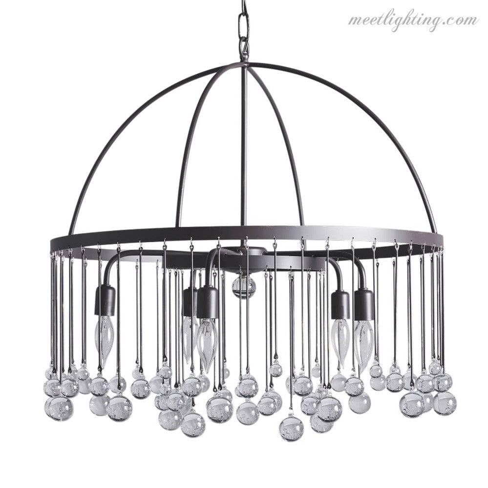 Aubrey Round Chandelier-Meet Lighting