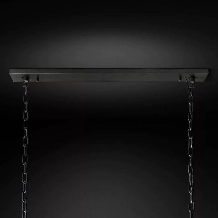 Harlow  Crystal Rectangular Chandelier 74"