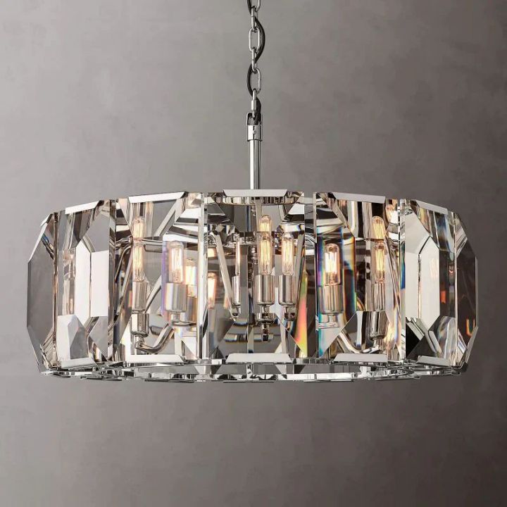 Harlow Crystal Round Chandelier 31"