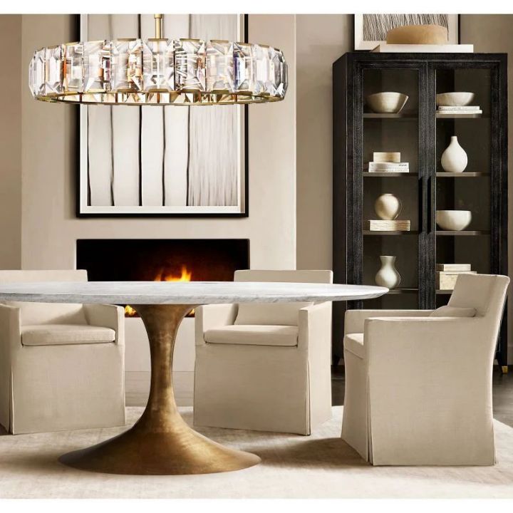 Harlow Crystal Round Chandelier 60"