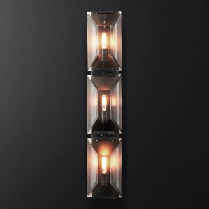Harlow  Crystal Triple Wall Sconce