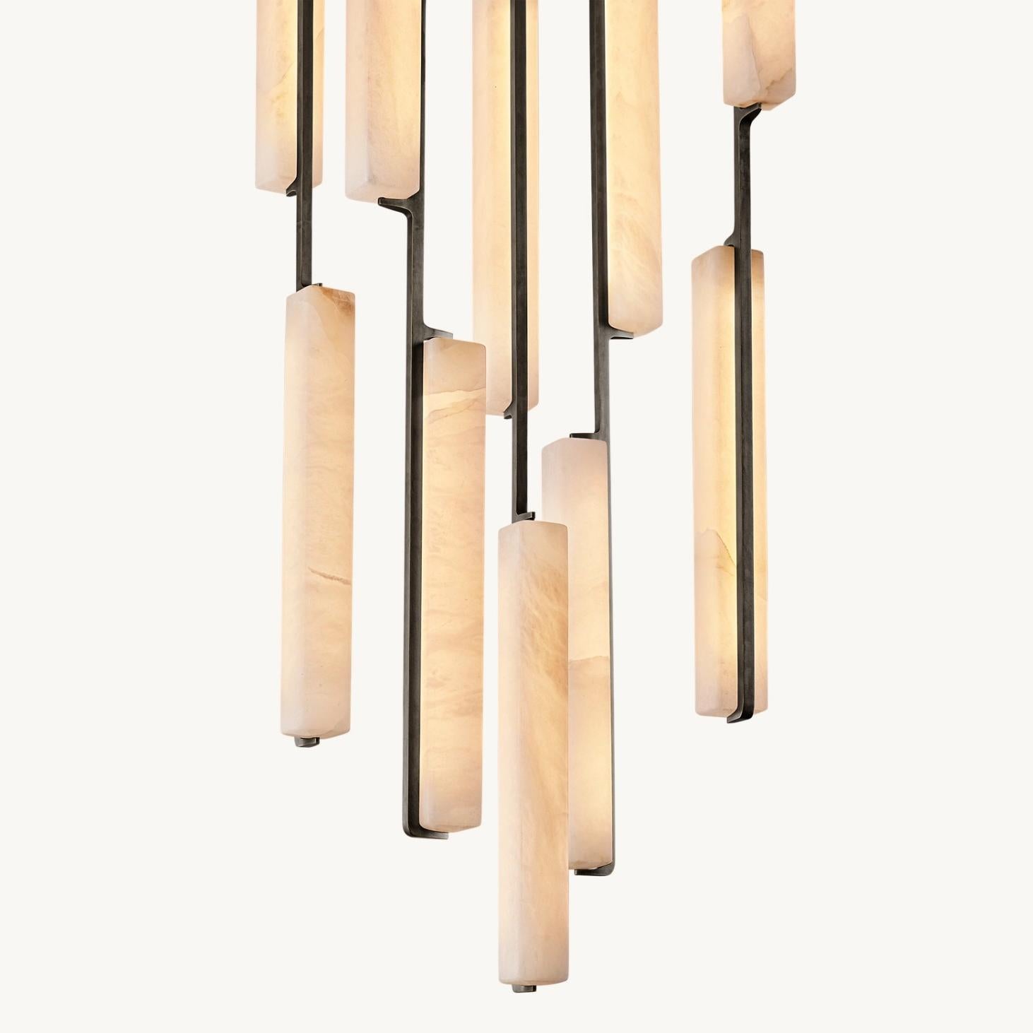 Audubon Alabaster Round Chandelier