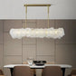 August Mordern Marble Linear Chandelier( Chains Version)-Meet Lighting