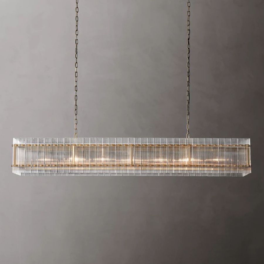 San Marco Rectangle Chandelier 54" 72"-MEET LIGHTING