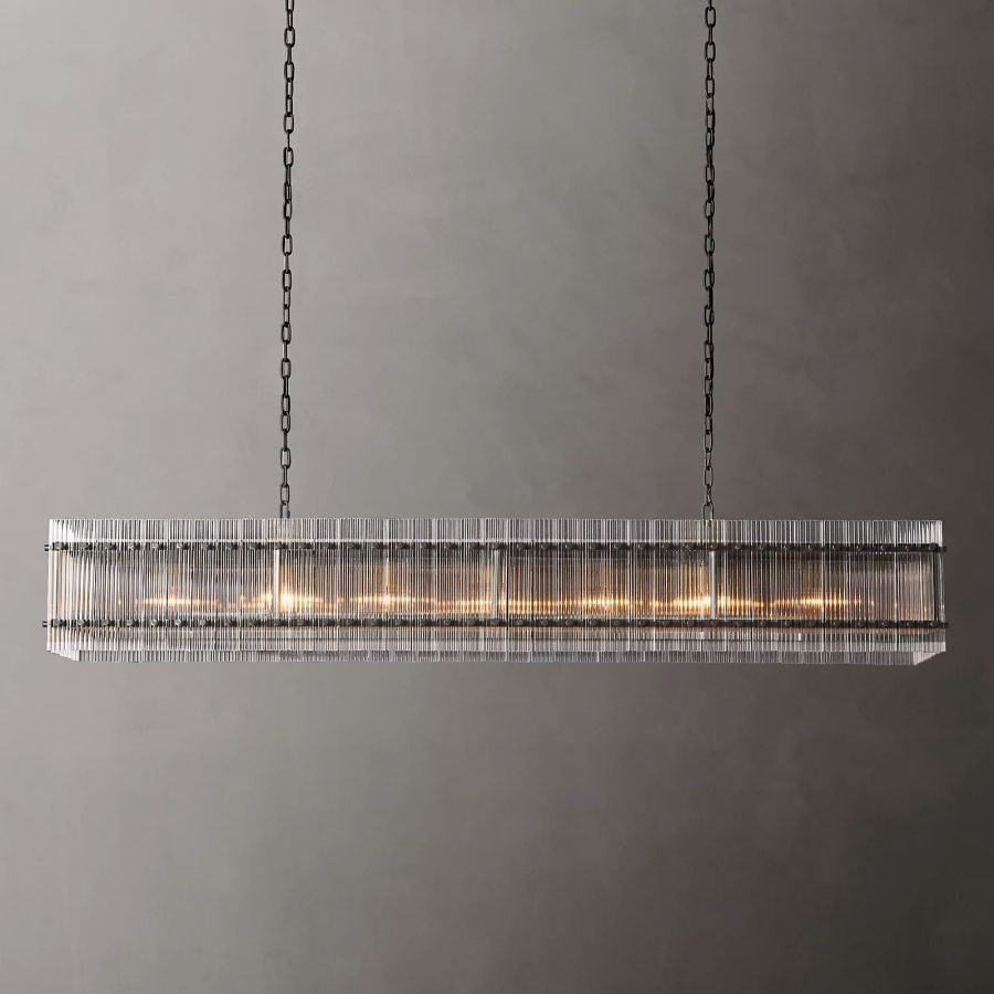 San Marco Rectangle Chandelier 54" 72"-MEET LIGHTING