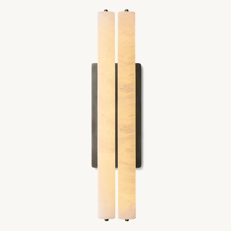 Audon Alabaster Double Sconce