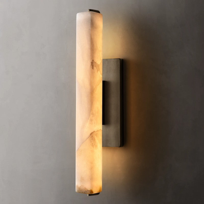 Audon Alabaster Single Sconce
