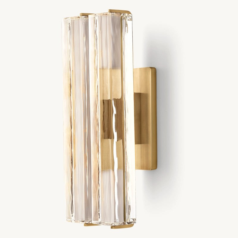 Audon Sculpt Crystal Double Wall Sconce
