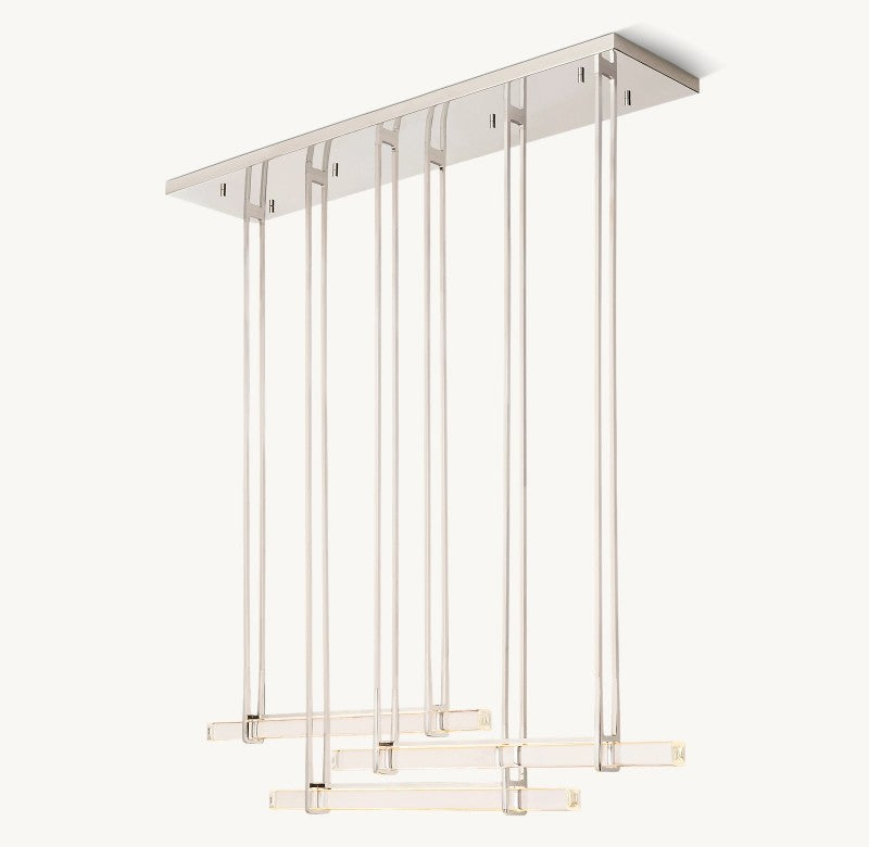 Audon Triple Bar Linear Chandelier-MEET LIGHTING
