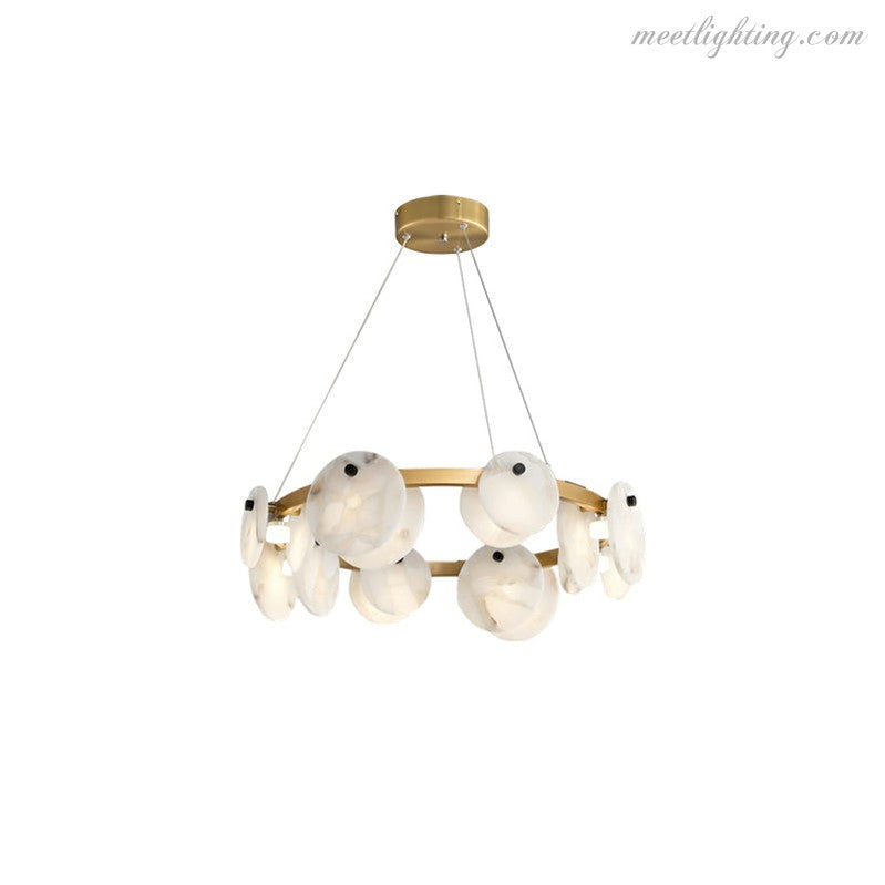 Austen Alabaster Chandelier-Meet Lighting