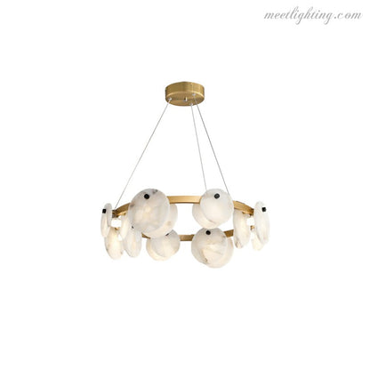 Austen Alabaster Chandelier-Meet Lighting