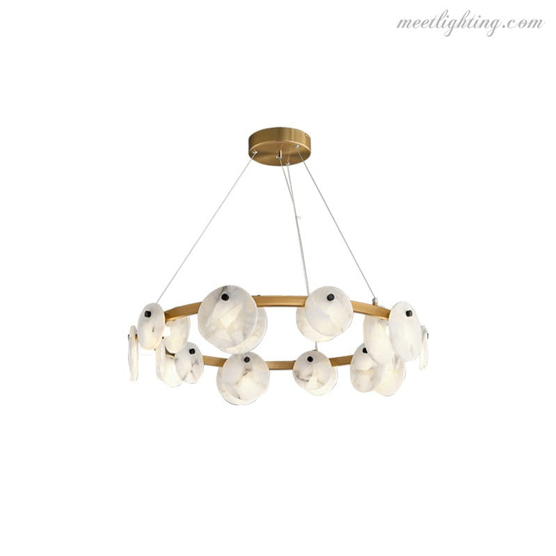 Austen Alabaster Chandelier-Meet Lighting