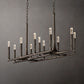 Avar Forged Linear Chandelier 54"D-Meet Lighting