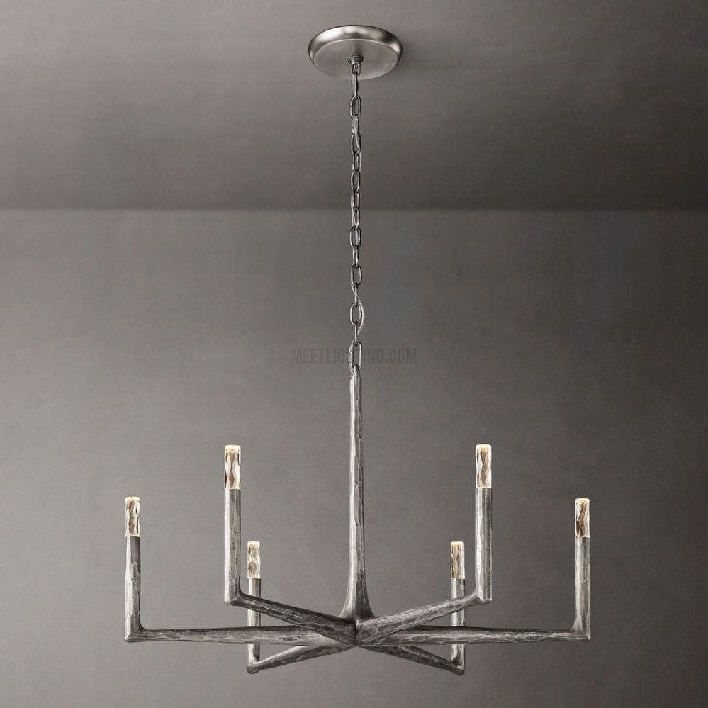 Avar Forged Round Chandelier 36"D-Meet Lighting