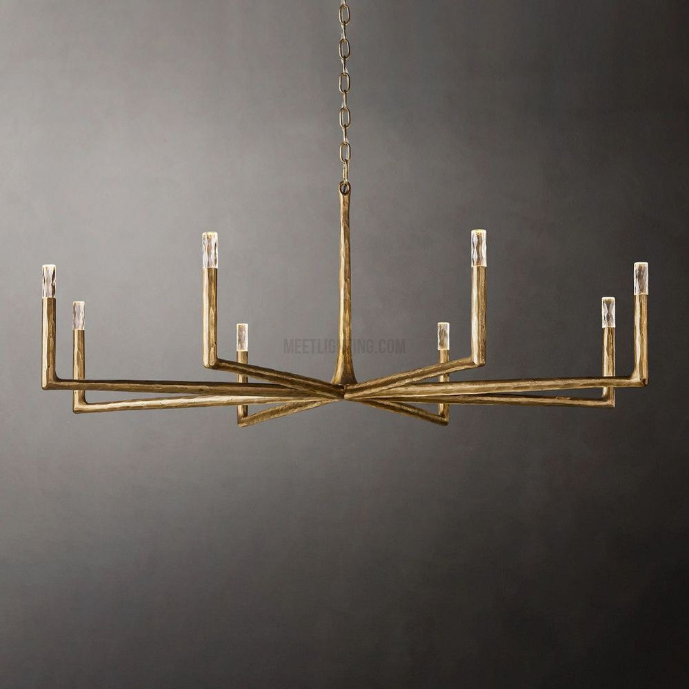 Avar Forged Round Chandelier 60"D-Meet Lighting