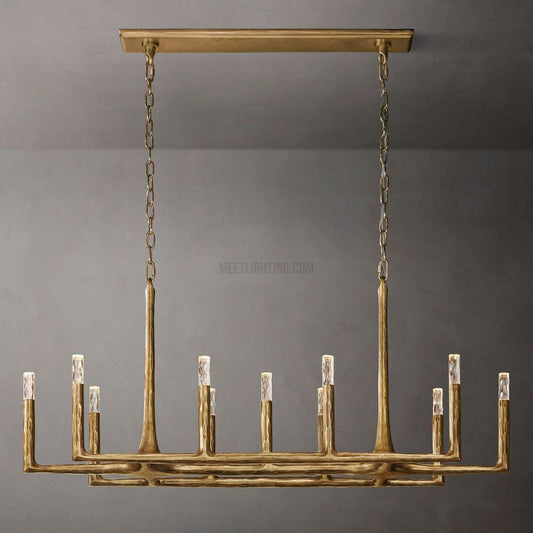 Avarit Forged Linear Chandelier-Meet Lighting