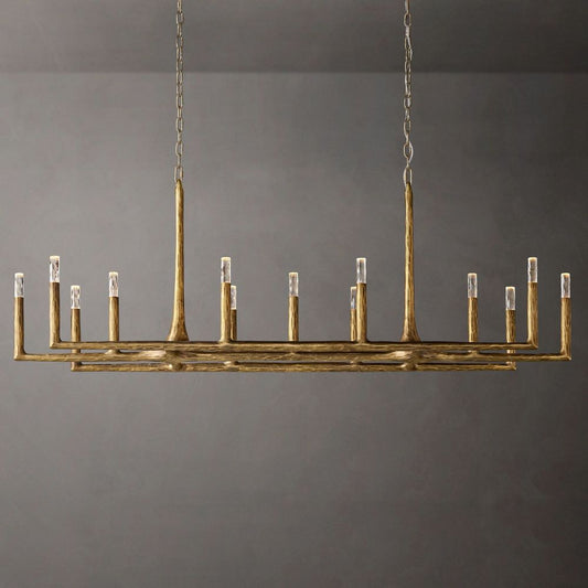 Avar Forged Linear Chandelier 72"D