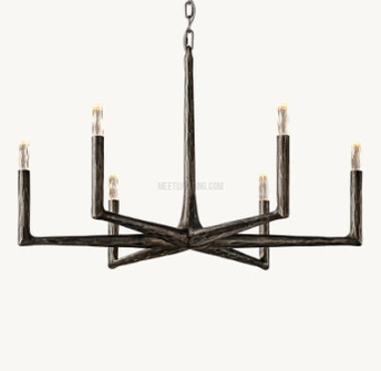 Avarital Forged Round Chandelier 36" 48” 60” 72”-Meet Lighting