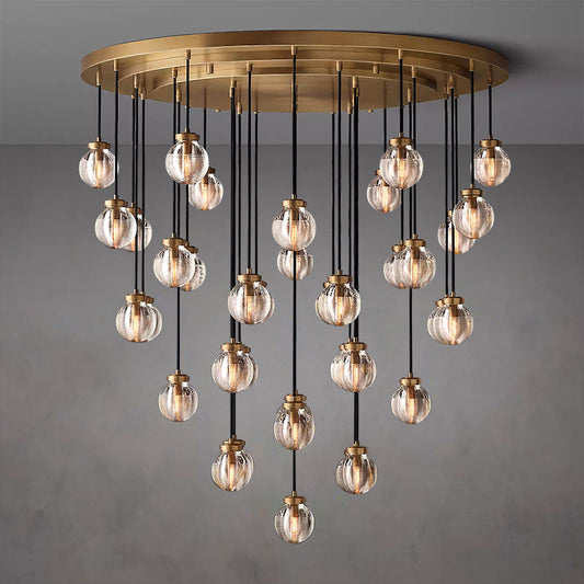 Pearl Round Chandelier 48"