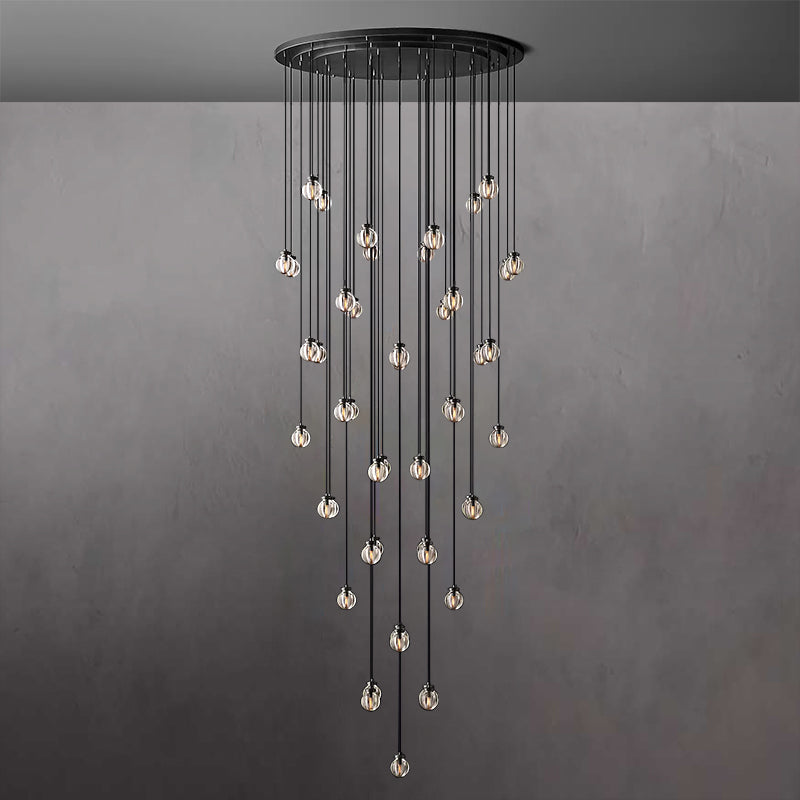 Pearl Round Chandelier 60"