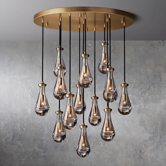 Raindrop Round Chandelier 36"