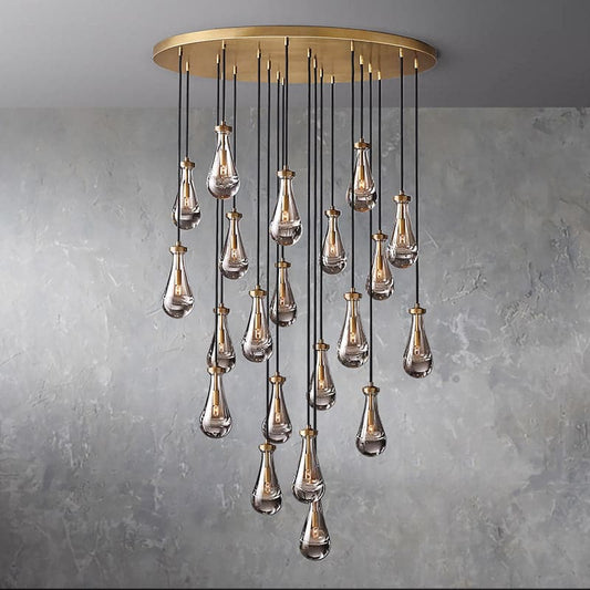 Raindrop Round Chandelier 47"