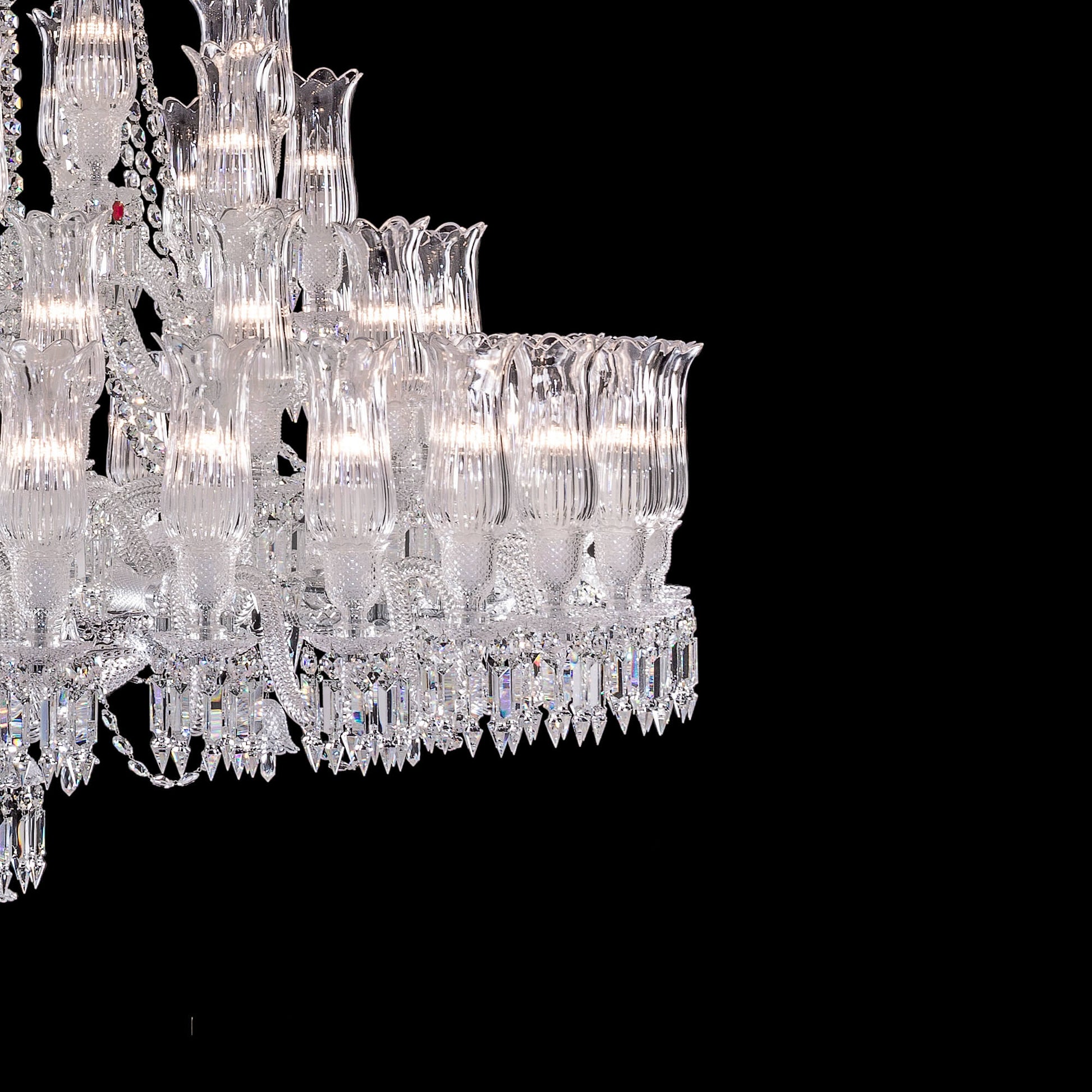 Baccarat Large Entrance Crystal Chandelier-Meet Lighting