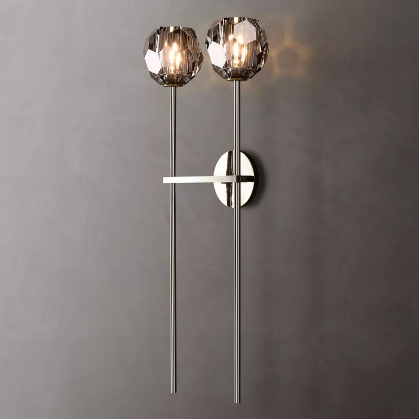 Crysball Grand Double Sconce