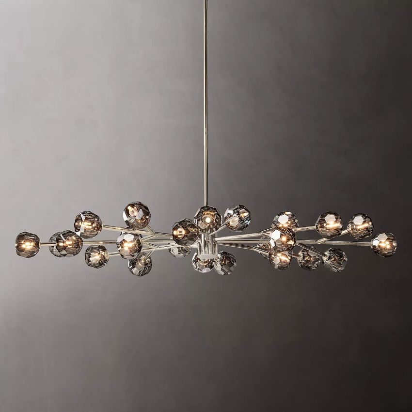 Crysball Oval Chandelier 72"