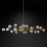 Crysball Oval Chandelier 72"