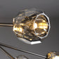 Boule Modern Smoke Crystal Round Chandelier 60" Over Dining Table