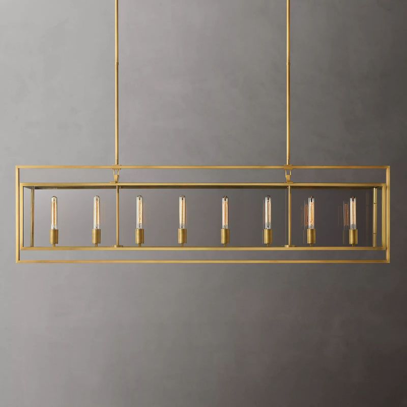 Beck Vintage Rectangle Chandelier-Meet Lighting