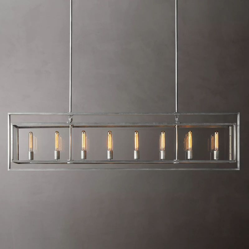 Beck Vintage Rectangle Chandelier-Meet Lighting