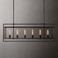 Becklola Rectangular Chandelier 54" chandeliers for dining room,chandeliers for stairways,chandeliers for foyer,chandeliers for bedrooms,chandeliers for kitchen,chandeliers for living room Rbrights Matte Black  