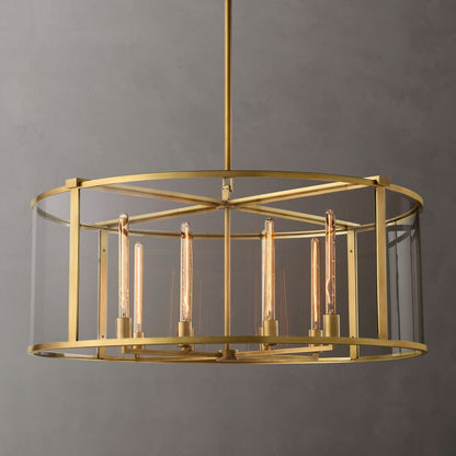 Becklola Round Chandelier 44" chandeliers for dining room,chandeliers for stairways,chandeliers for foyer,chandeliers for bedrooms,chandeliers for kitchen,chandeliers for living room Rbrights Lacquered Burnished Brass  