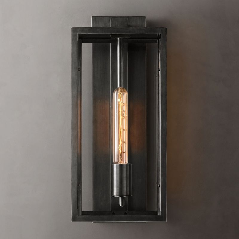 Becklola Sconce 18" wall sconce for bedroom,wall sconce for dining room,wall sconce for stairways,wall sconce for foyer,wall sconce for bathrooms,wall sconce for kitchen,wall sconce for living room Rbrights Matte Black  